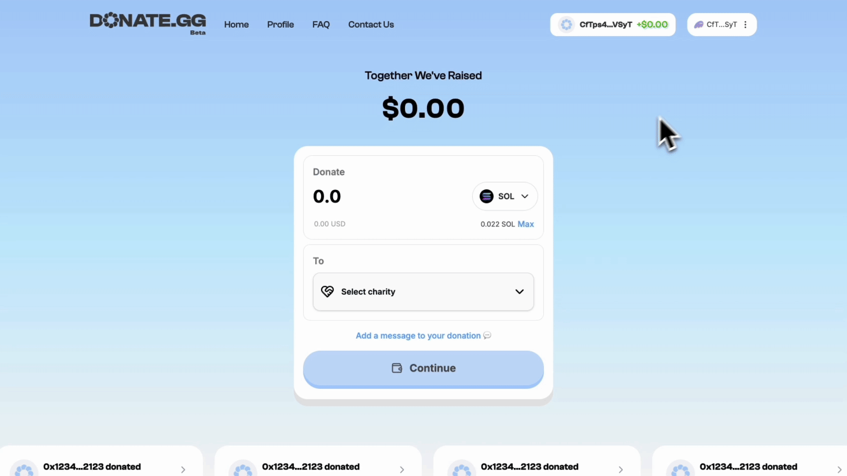 Input Donation